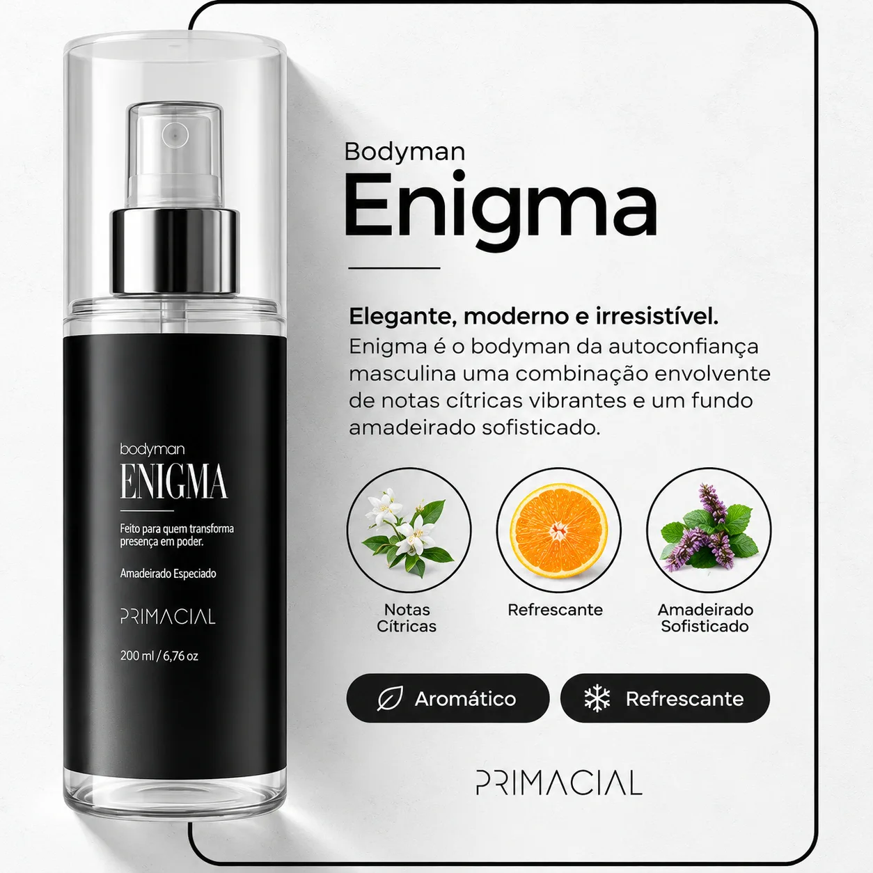 Kit Body Man Primacial com Enigma, Midtown e Barbarius de 200ml cada