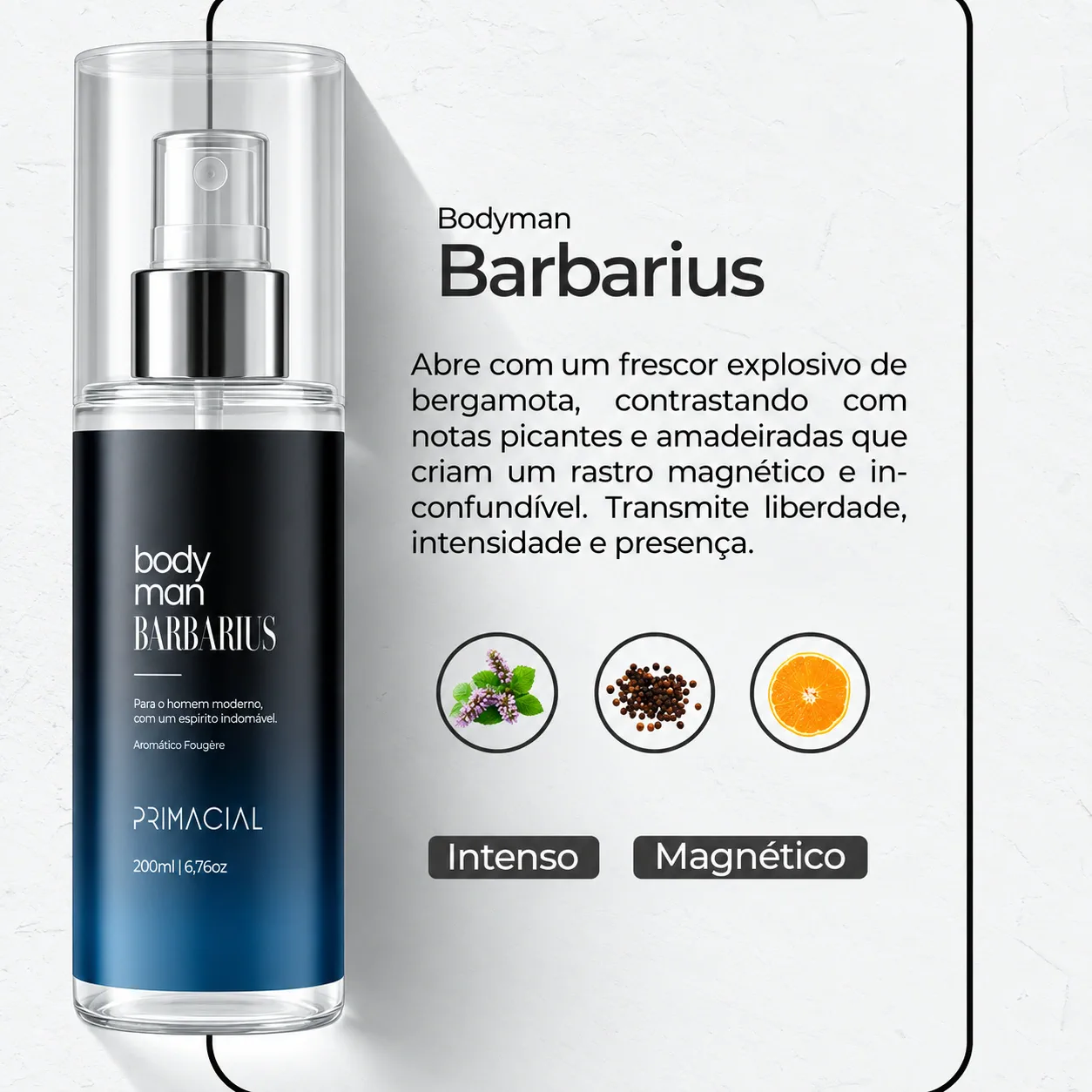 KIT BODY SPLASH MASCULINO BARBARIUS+ ENIGMA +MIDTOWN 200ML — imagem 5